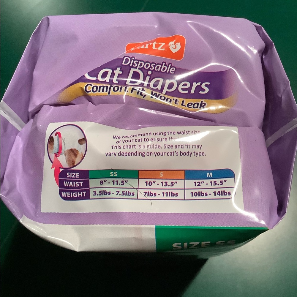 NWT Hartz Cat Diapers Size SS - Picture 4 of 7